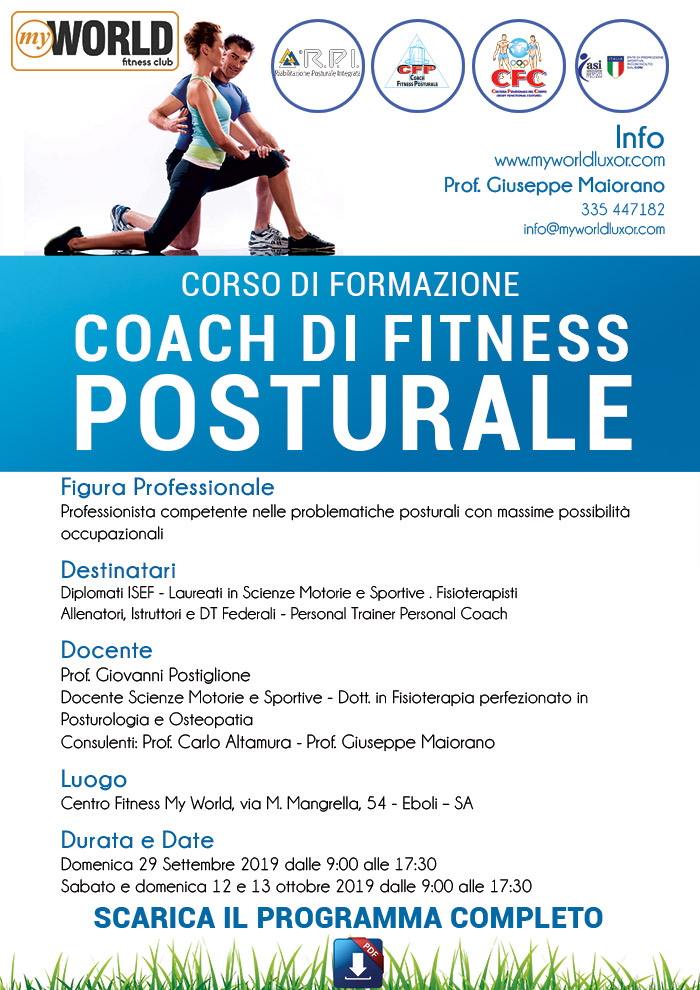 coach fitness posturale  2019