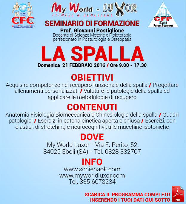 corsi ginocchio spalla 20155